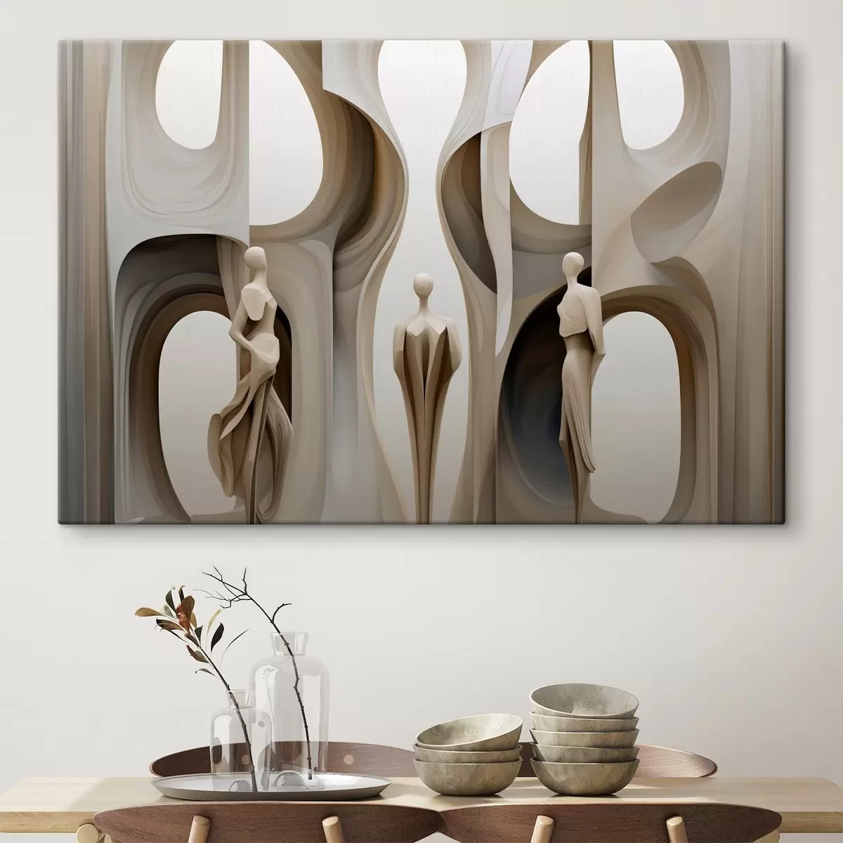 Tablouri Abstracție cu siluete s45371