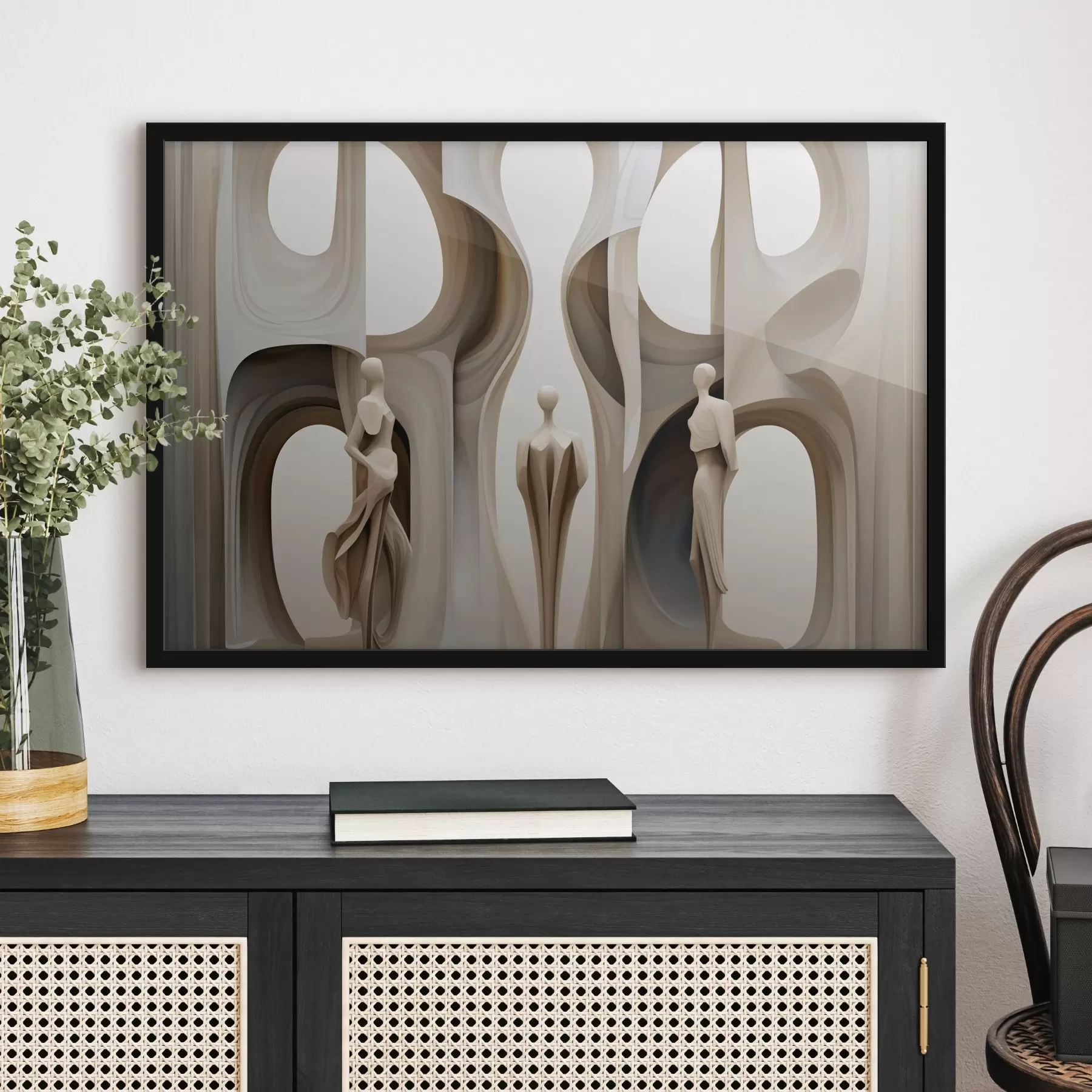 Tablouri Abstracție cu siluete f45371