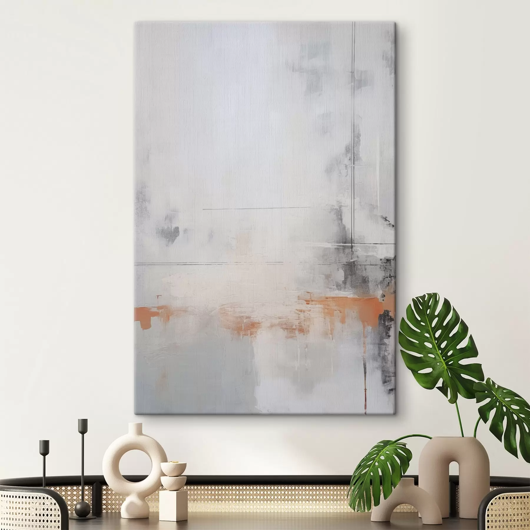 Tablouri Abstracție modernă cu imitație de textură uzată s45451