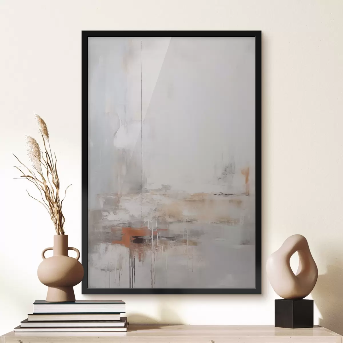 Poster Abstracție modernă cu imitație de textură uzată f45452