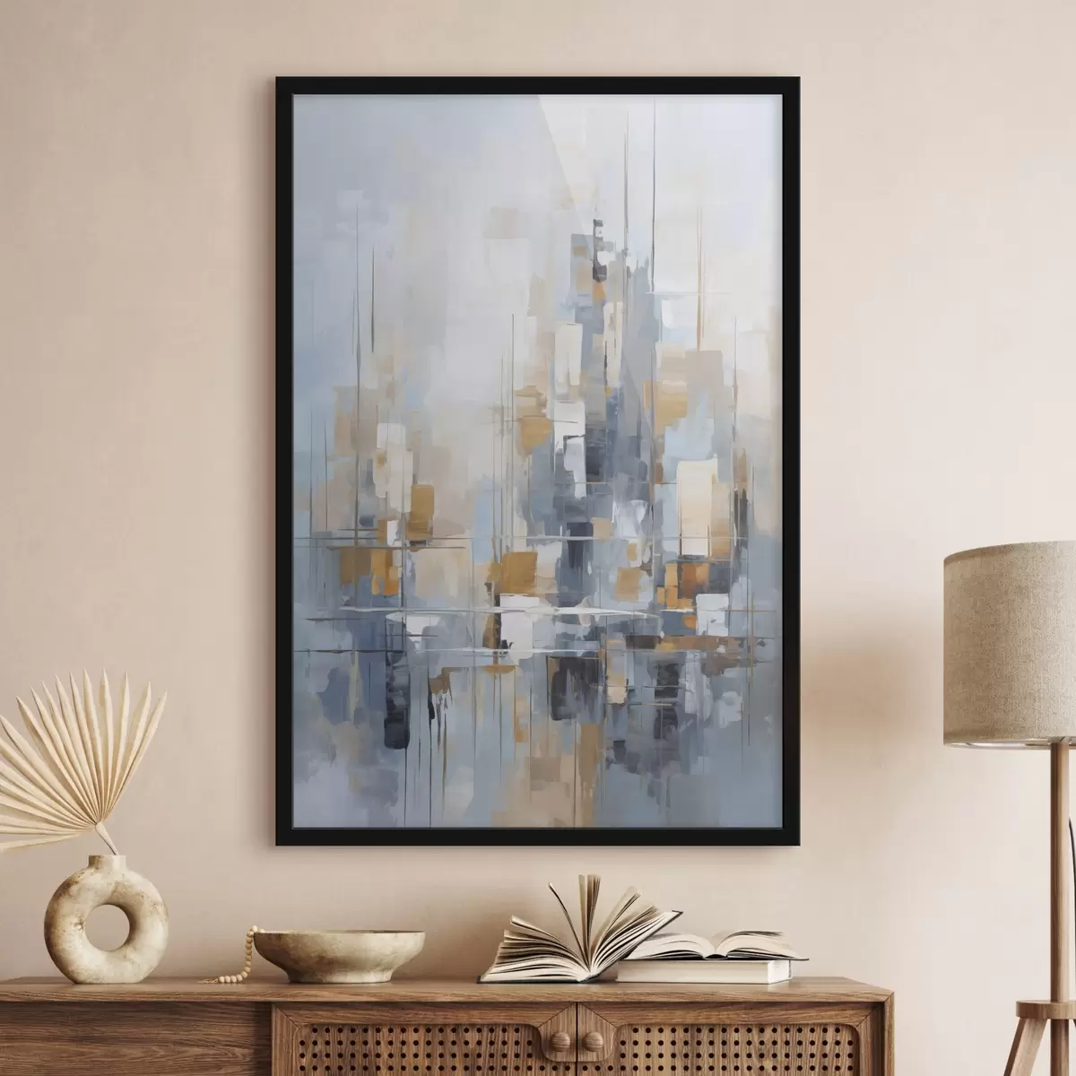 Poster Abstracție imitație de lovituri de pensulă f45455