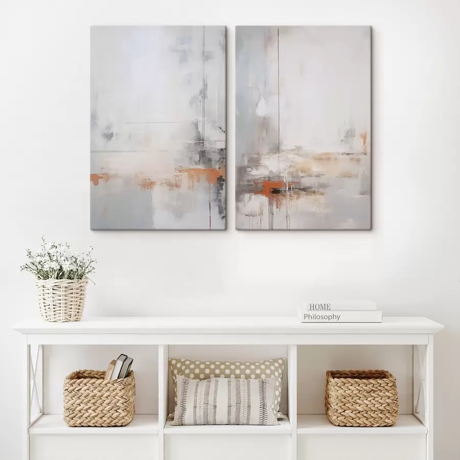 Tablouri Abstracție modernă cu imitație de textură uzată m00623