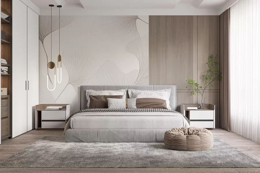 fototapet Frunze transparente de ginkgo w04433v1