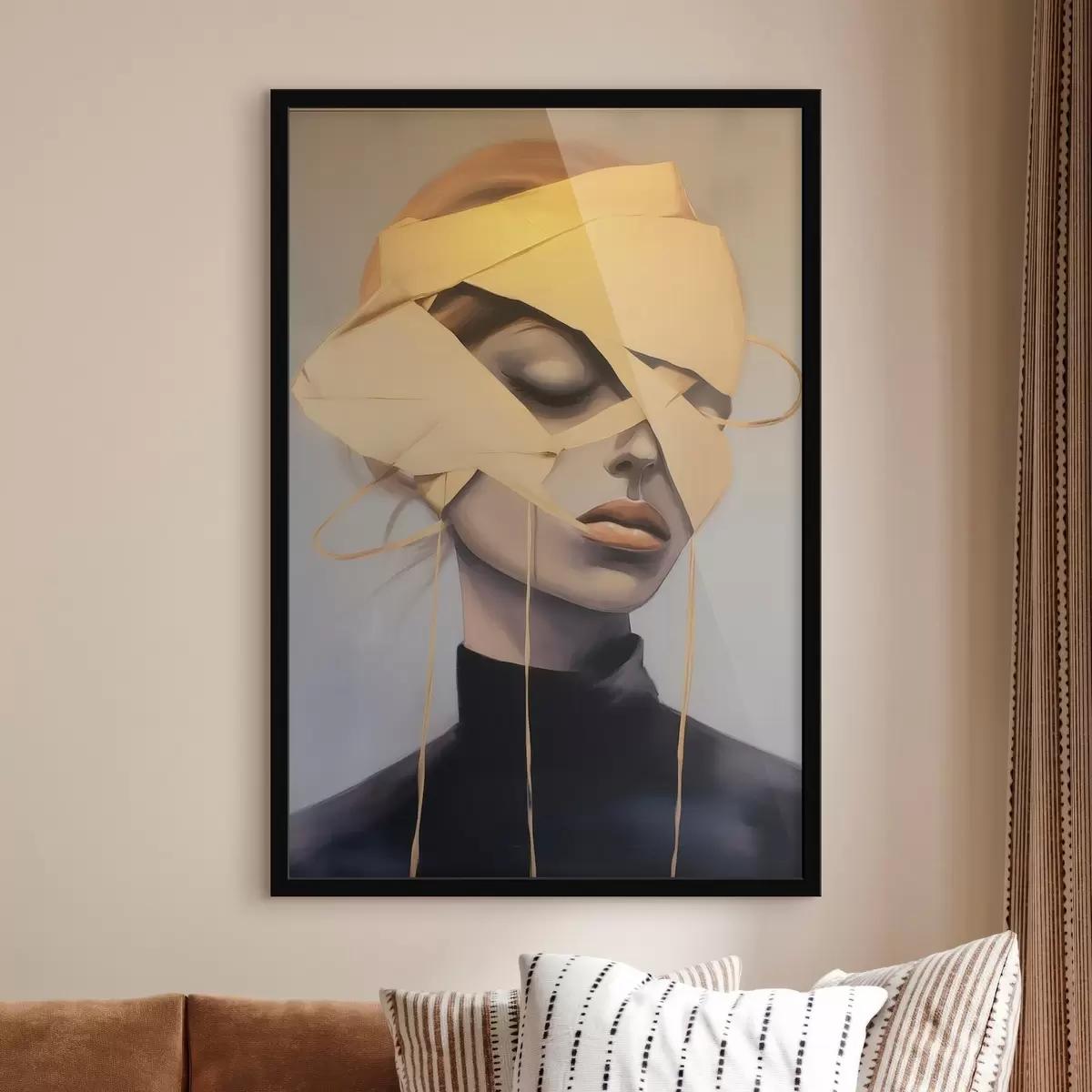 Poster Portret de femeie cu bandaj f45472