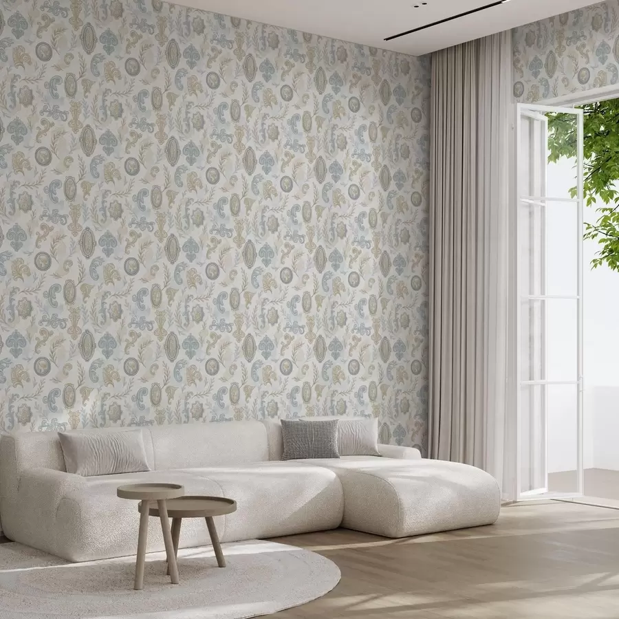 fototapet Ornament clasic cu medalioane și modele a00319