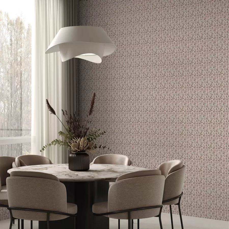 fototapet Trandafiri roz pe un fundal bej a00346