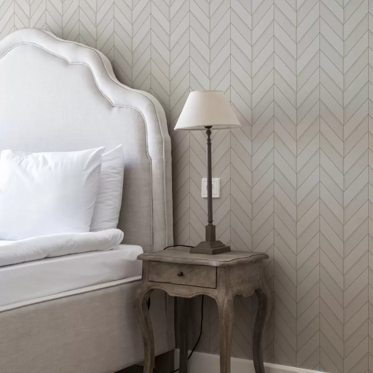 Wallpaper Model geometric în tonuri deschise cu linii a00491