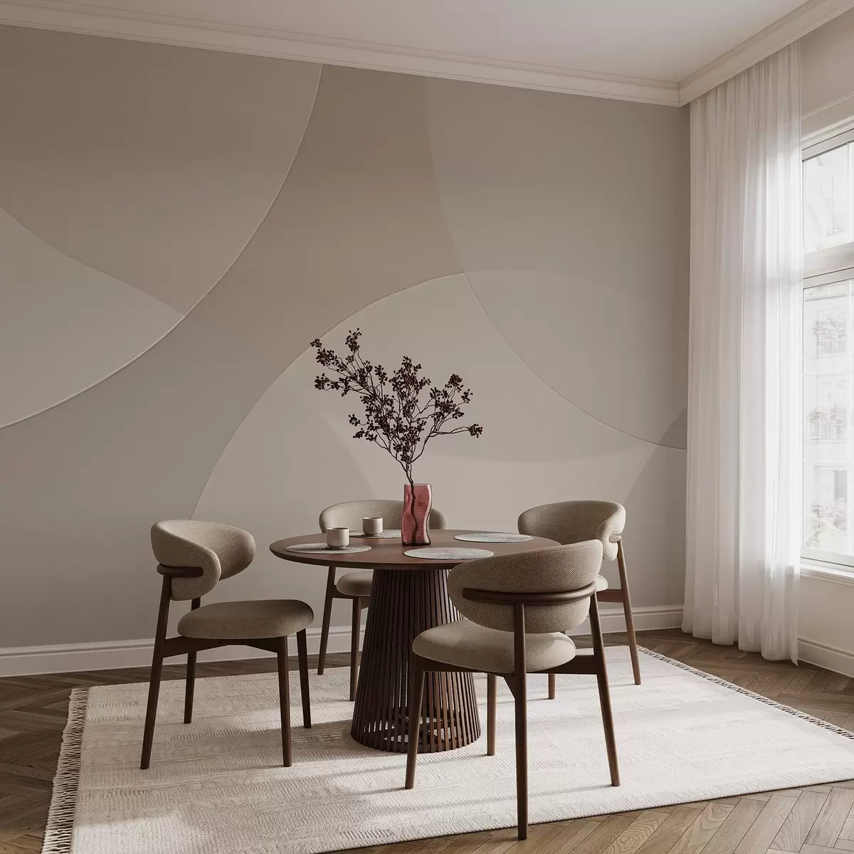 fototapet Cercuri abstracte w04439