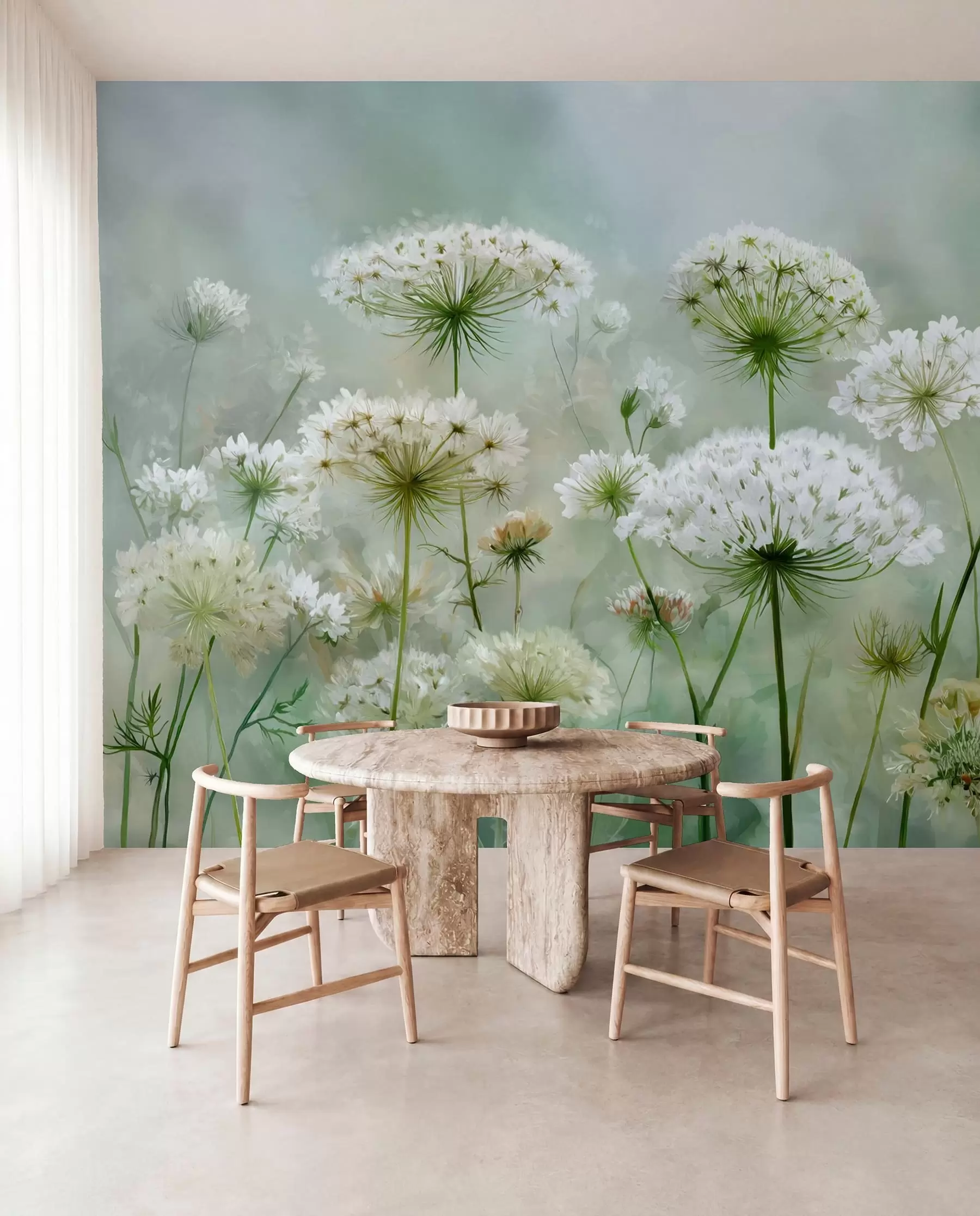 fototapet Dantelă florală w04313