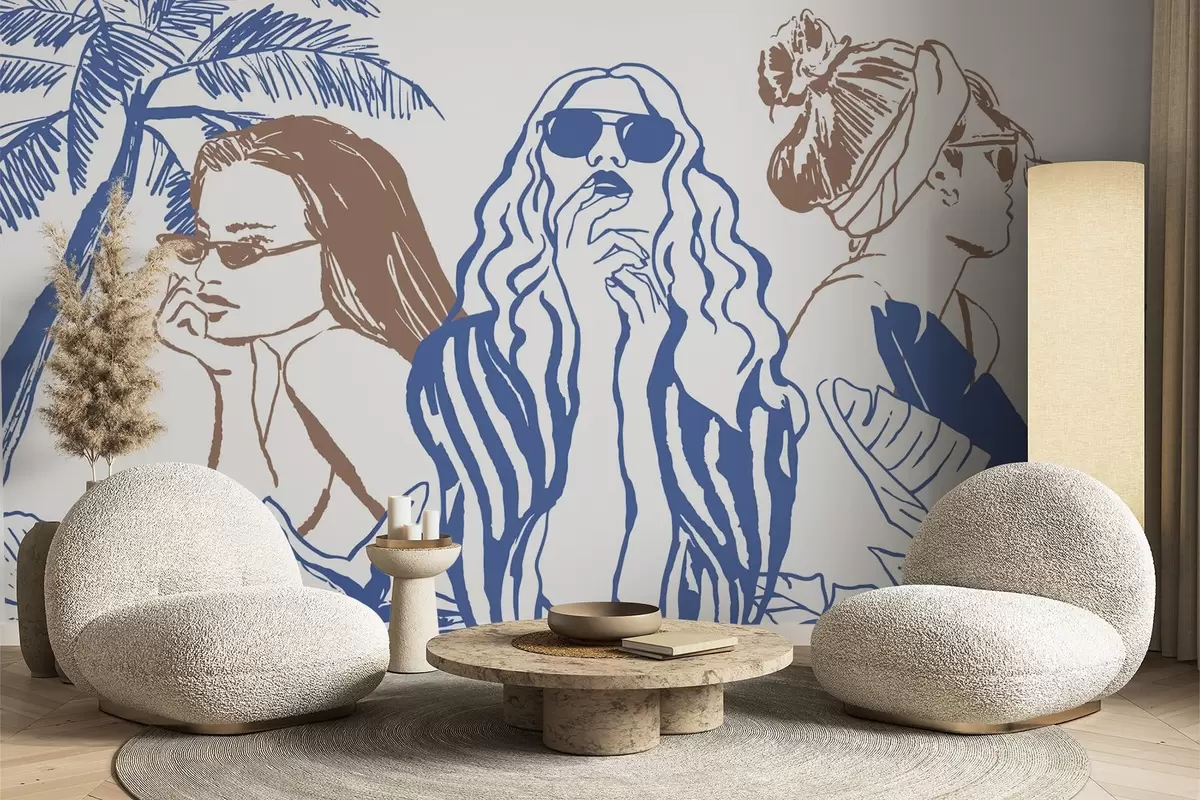 fototapet Fetele w04463