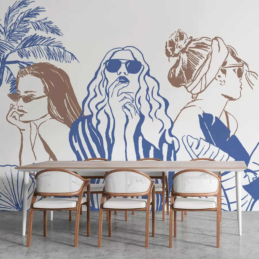 fototapet Fetele w04463