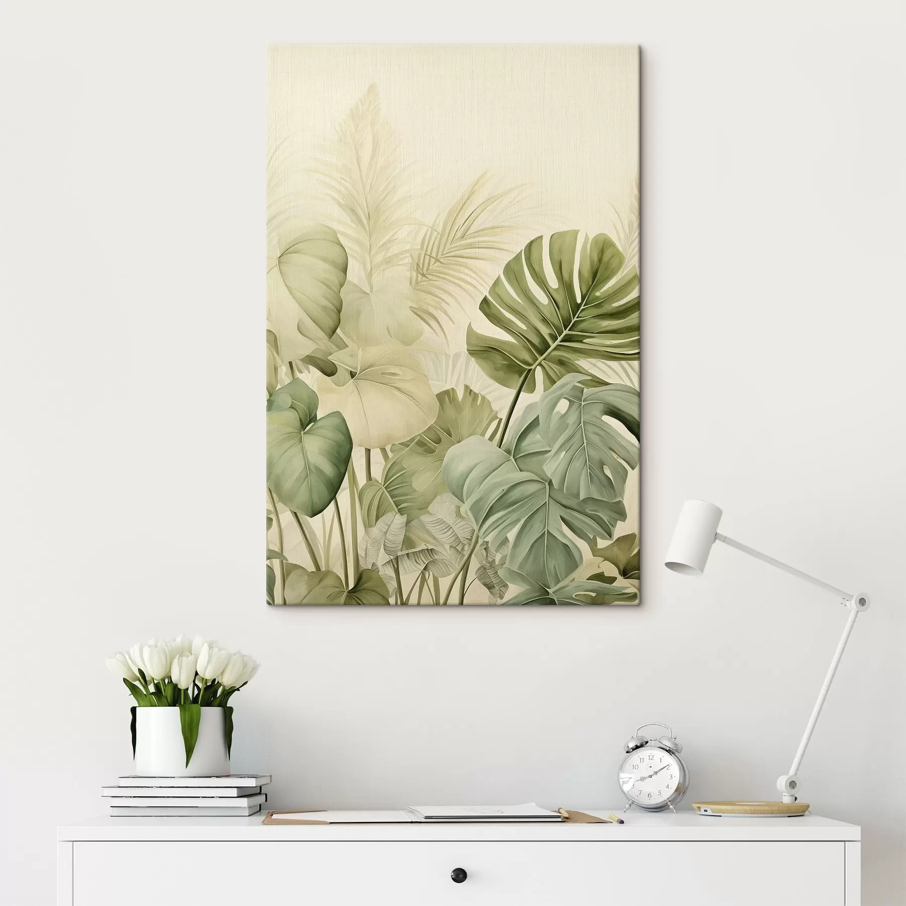 Tablouri Frunze tropicale și frunze Monstera s45615