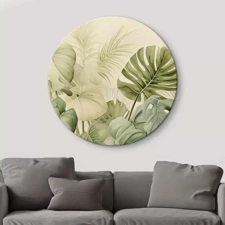 Tablouri Frunze tropicale și frunze Monstera r45615