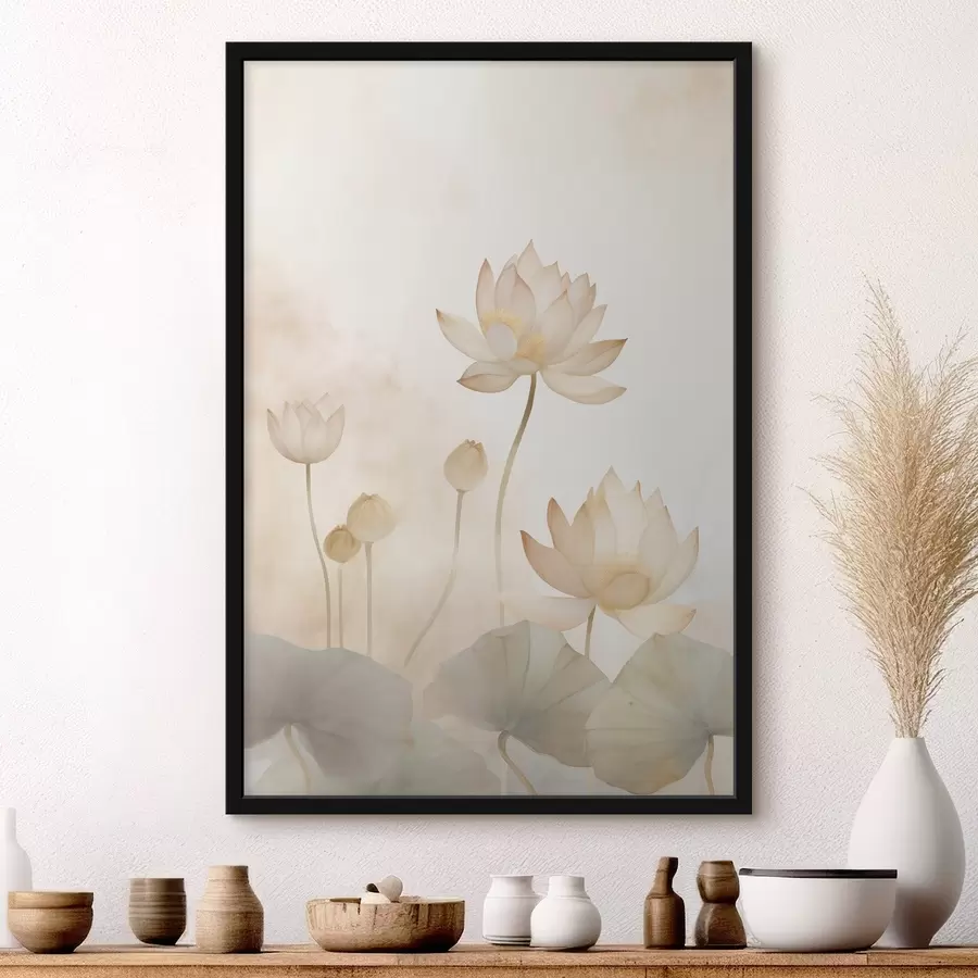 fototapet Lumina Lotus Flori f45612