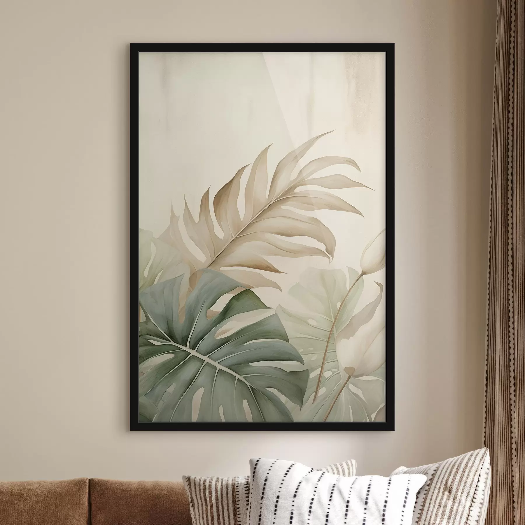 fototapet Frunze tropicale pe fundal luminos f45617