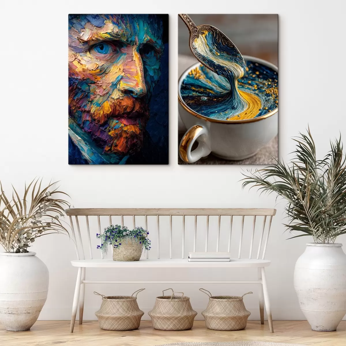 Tablouri Picasso și abstracția într-o ceașcă în stilul picturii în ulei m00639