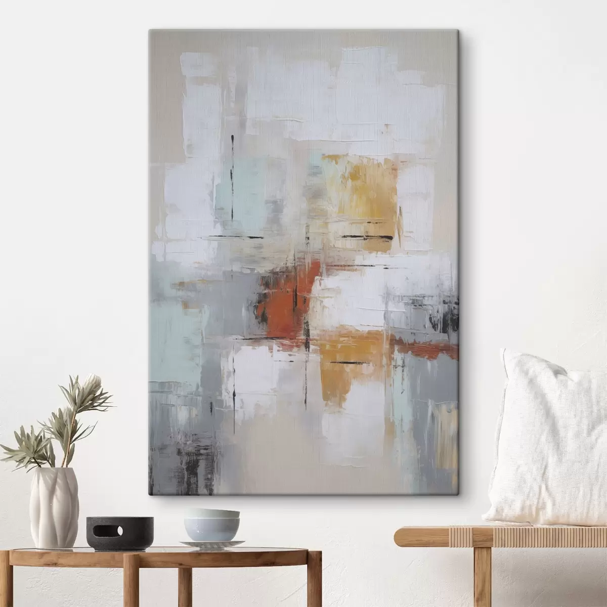 Tablouri Abstracție imitație de pictură și abraziuni s45634