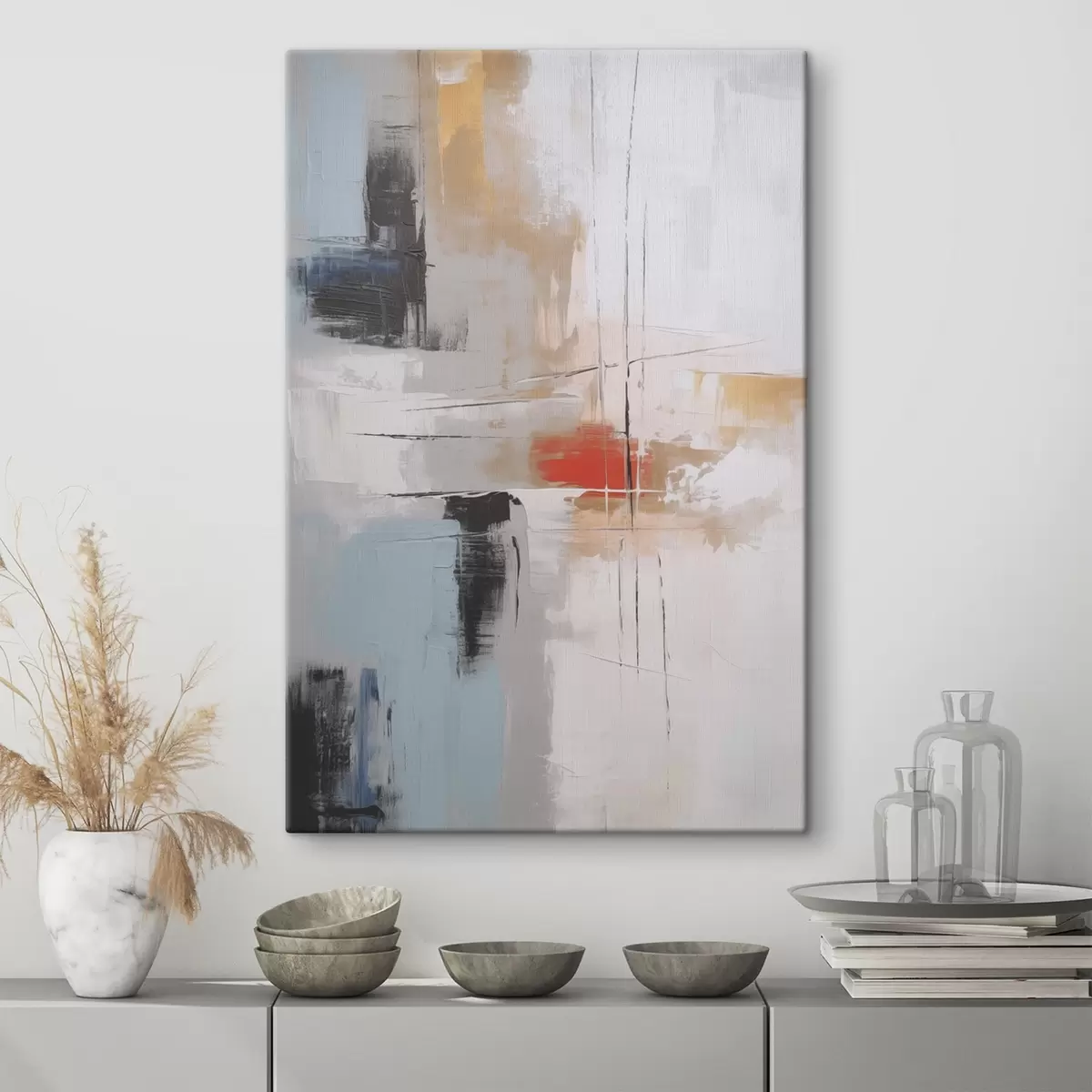 Tablouri Abstracție imitație de pictură și abraziuni s45635