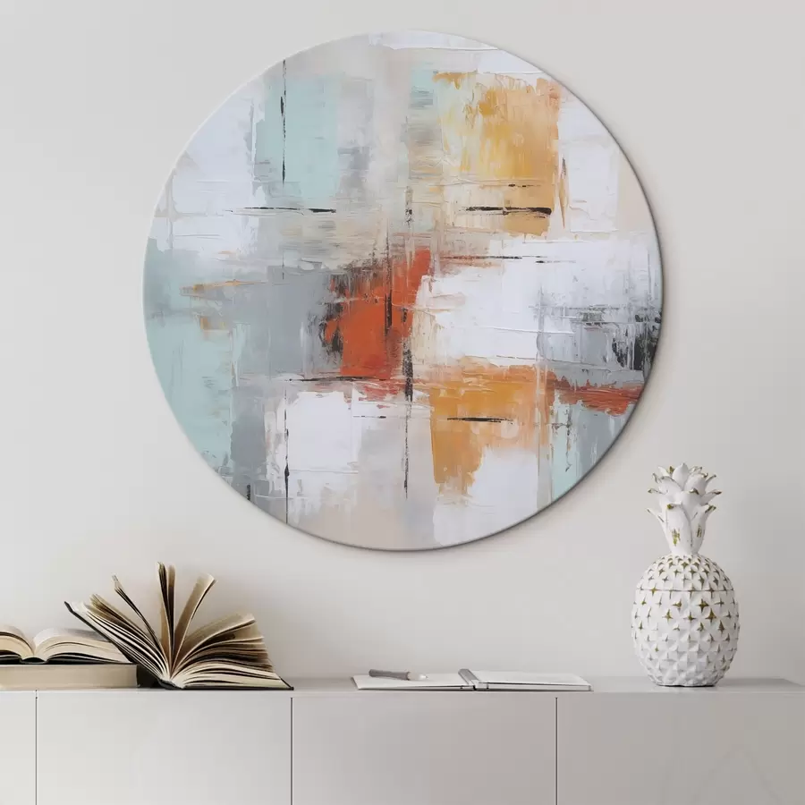 Tablouri Abstracție imitație de pictură și abraziuni r45634