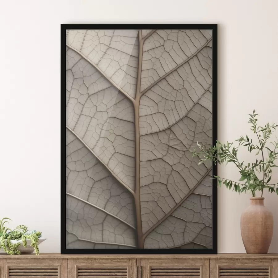 fototapet Frunză uscată cu nervuri f45604