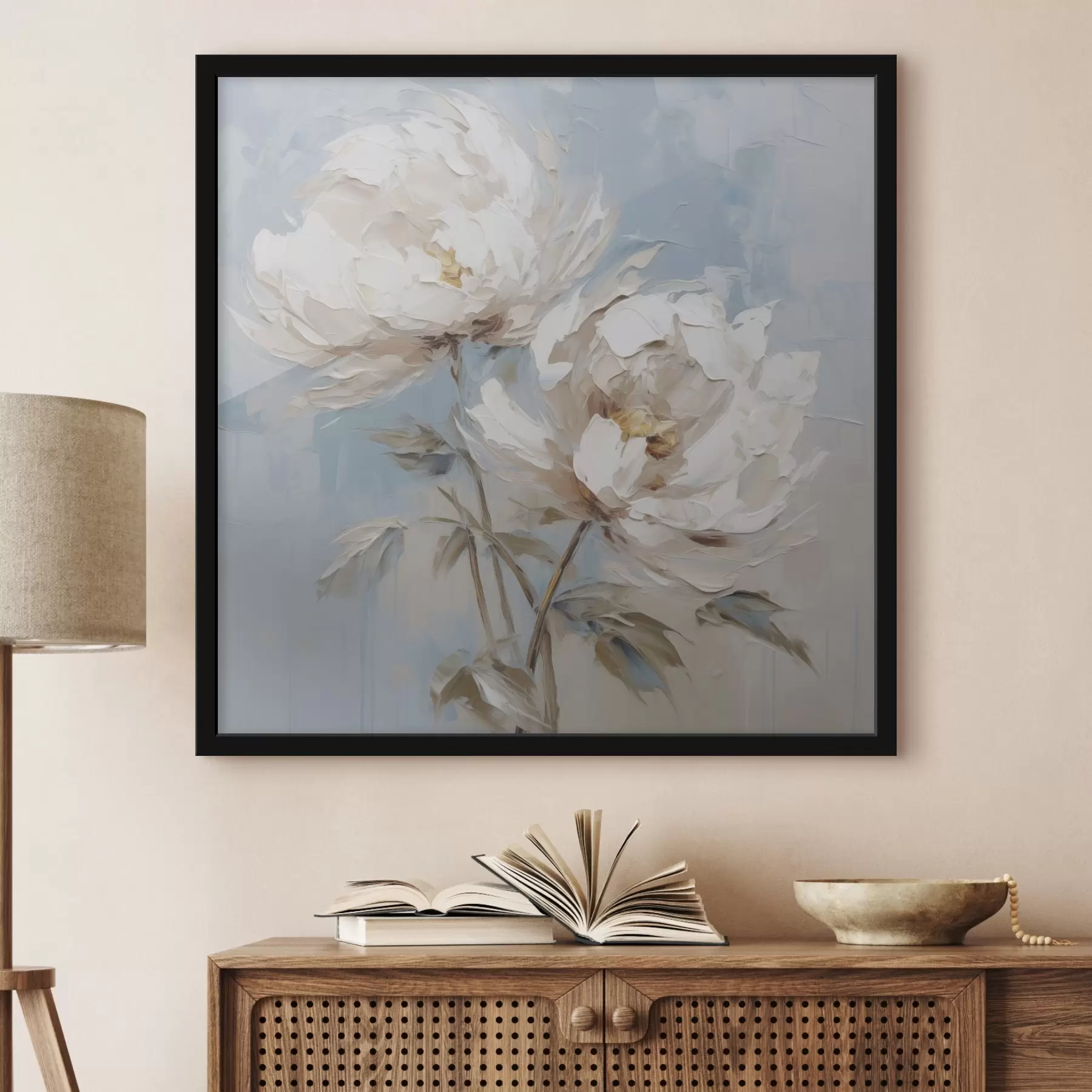 fototapet Peonies pictura imitație f45607