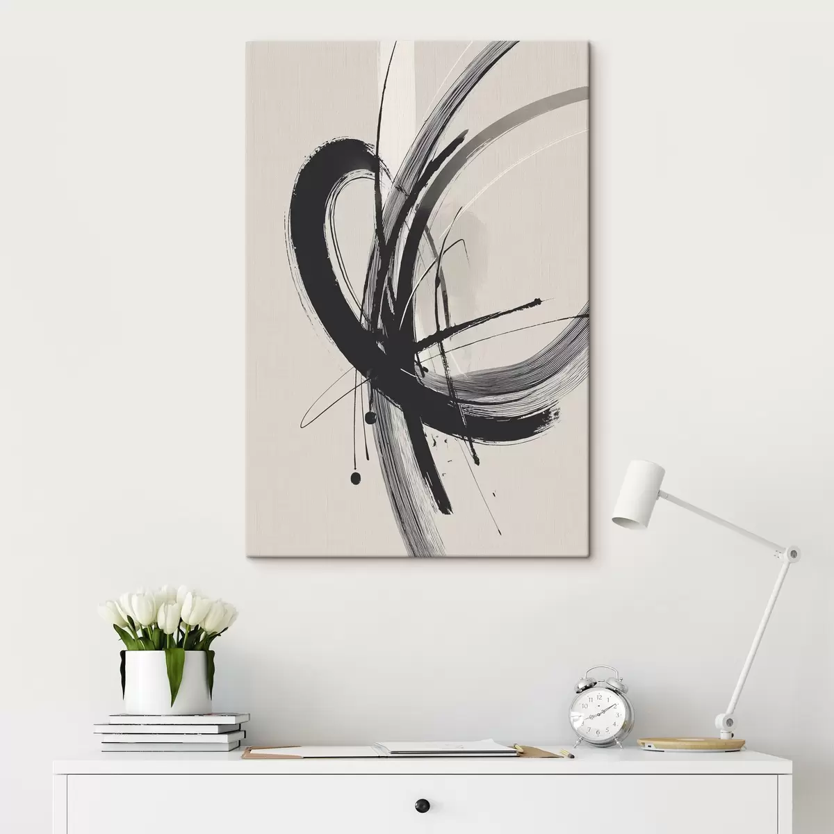 Tablouri Abstract minimalist brush strokes s45582