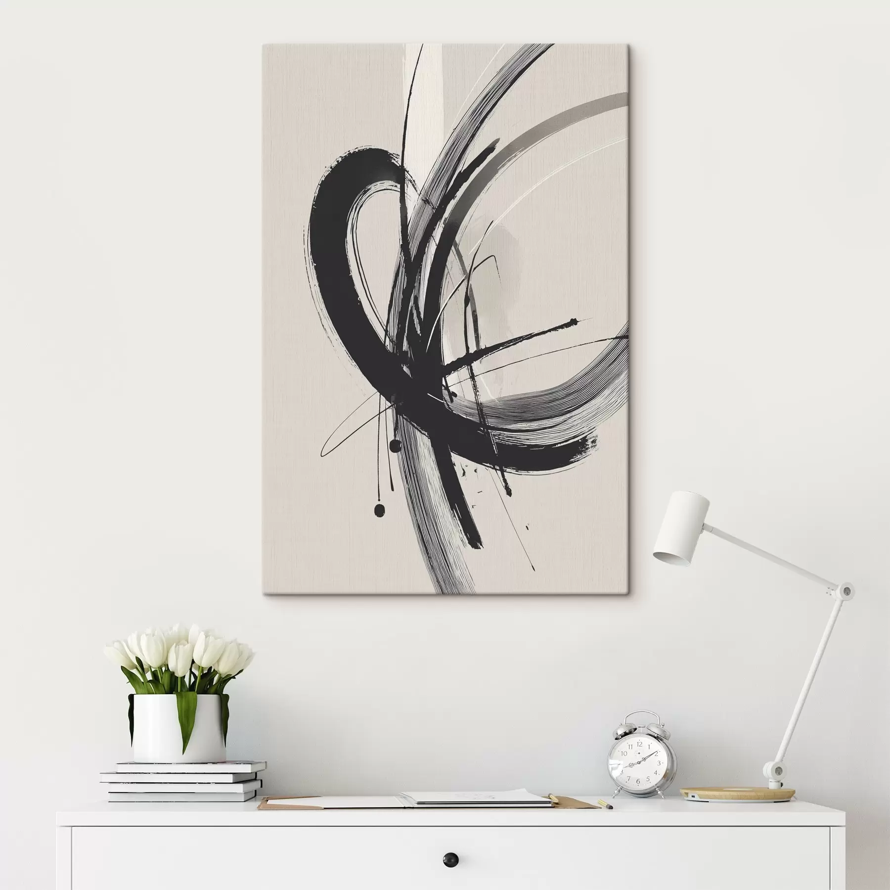 Tablouri Abstract minimalist brush strokes s45582