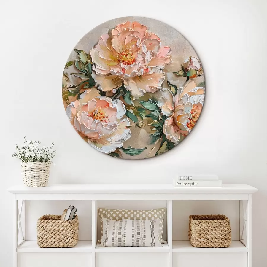 Tablouri Peony impasto imitație r45447