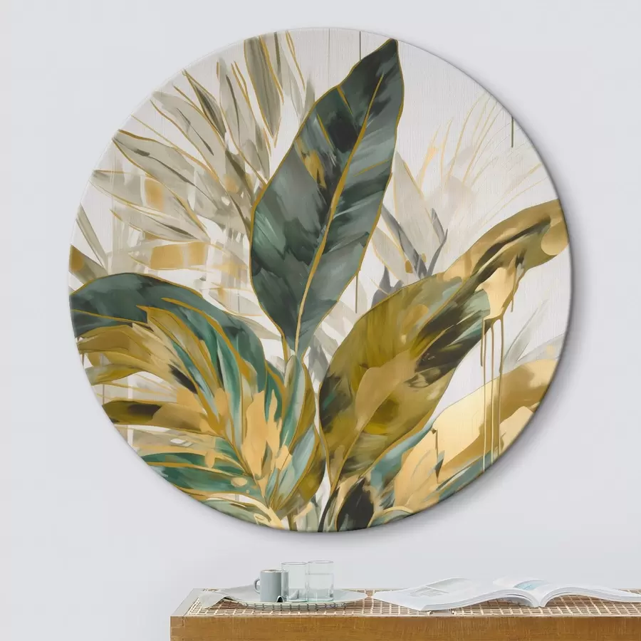 Tablouri Abstract frunze tropicale r45589