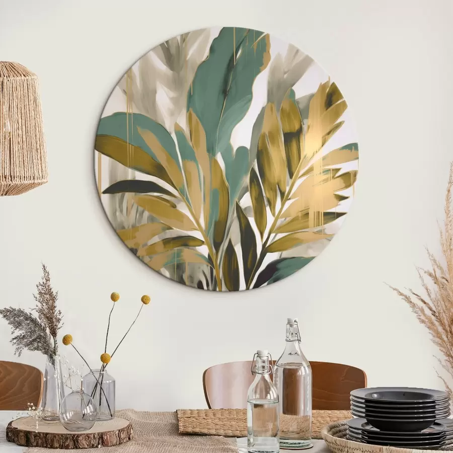 Tablouri Abstract frunze tropicale r45590