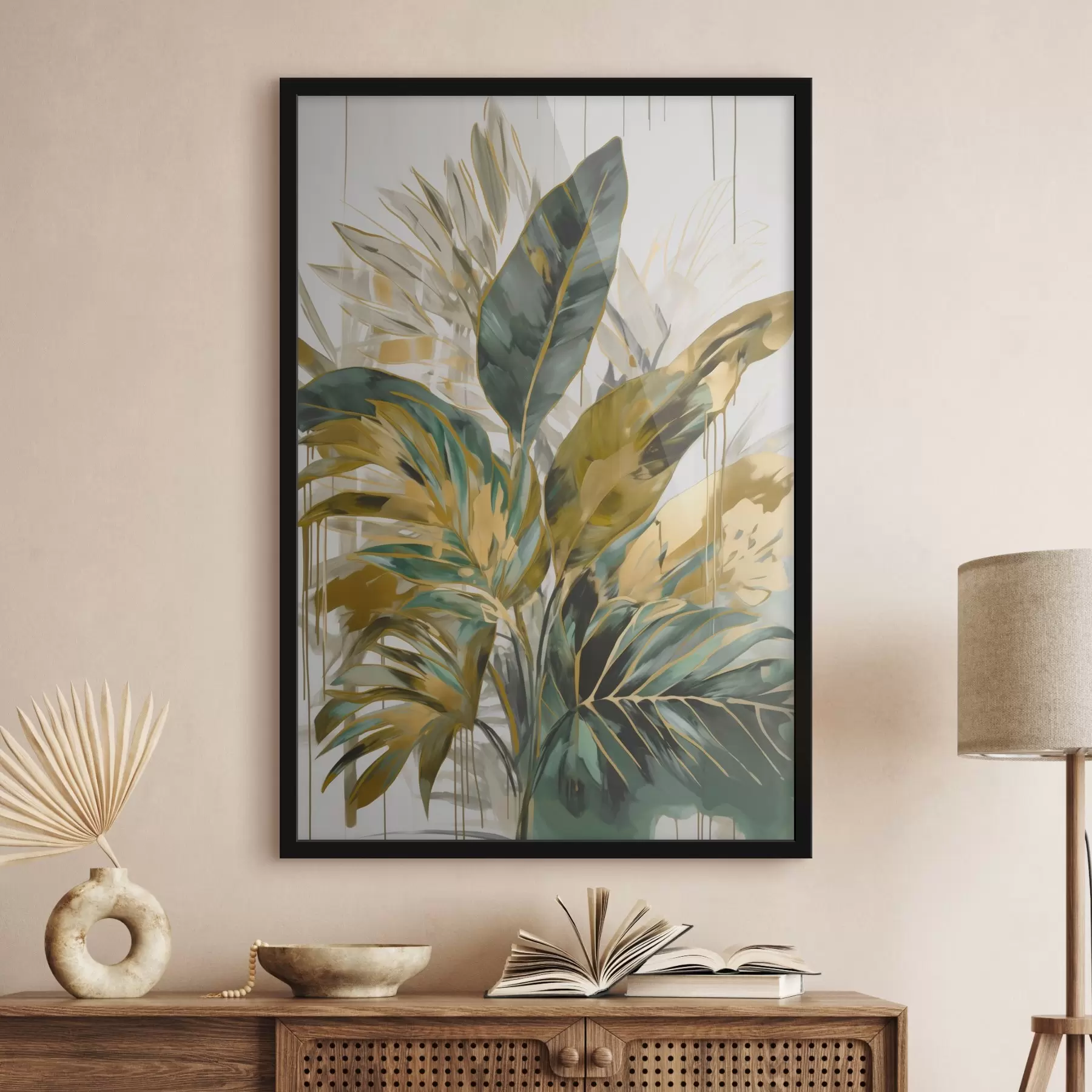 fototapet Abstract frunze tropicale f45589