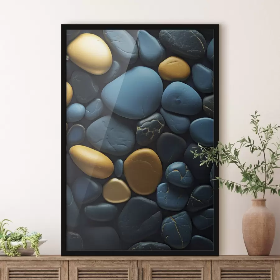 fototapet Pietre albastre și galbene f45512