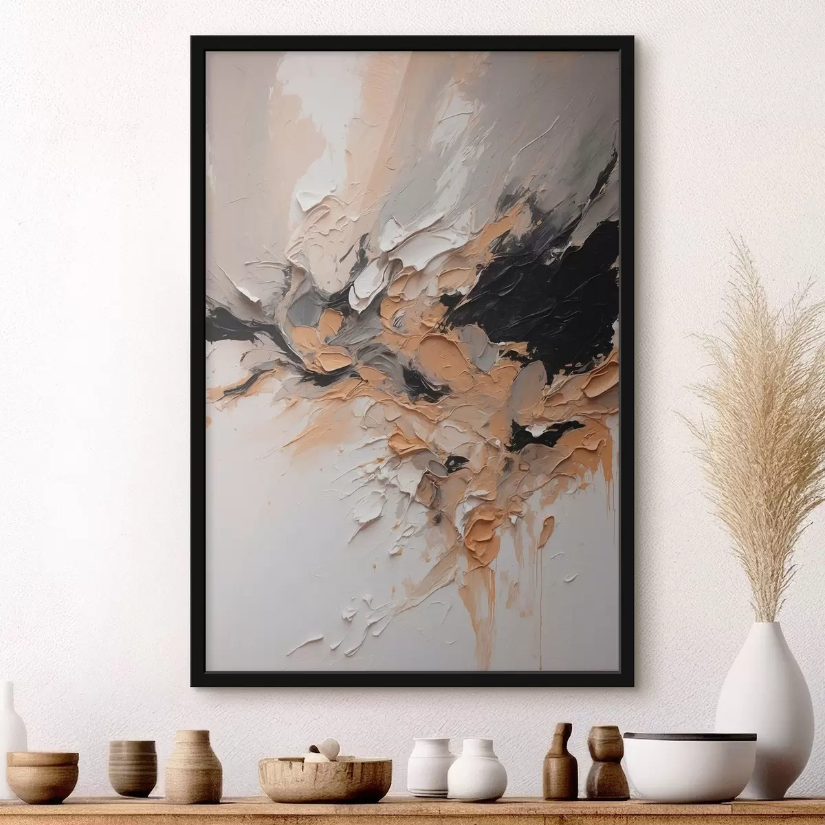 Poster Textura abstractă cu lovituri de vopsea f45619