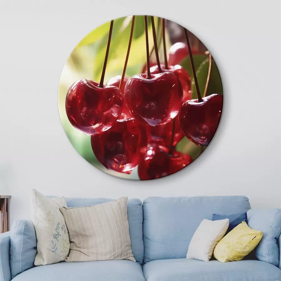 Tablouri Cireșe roșii strălucitoare în soare r45498