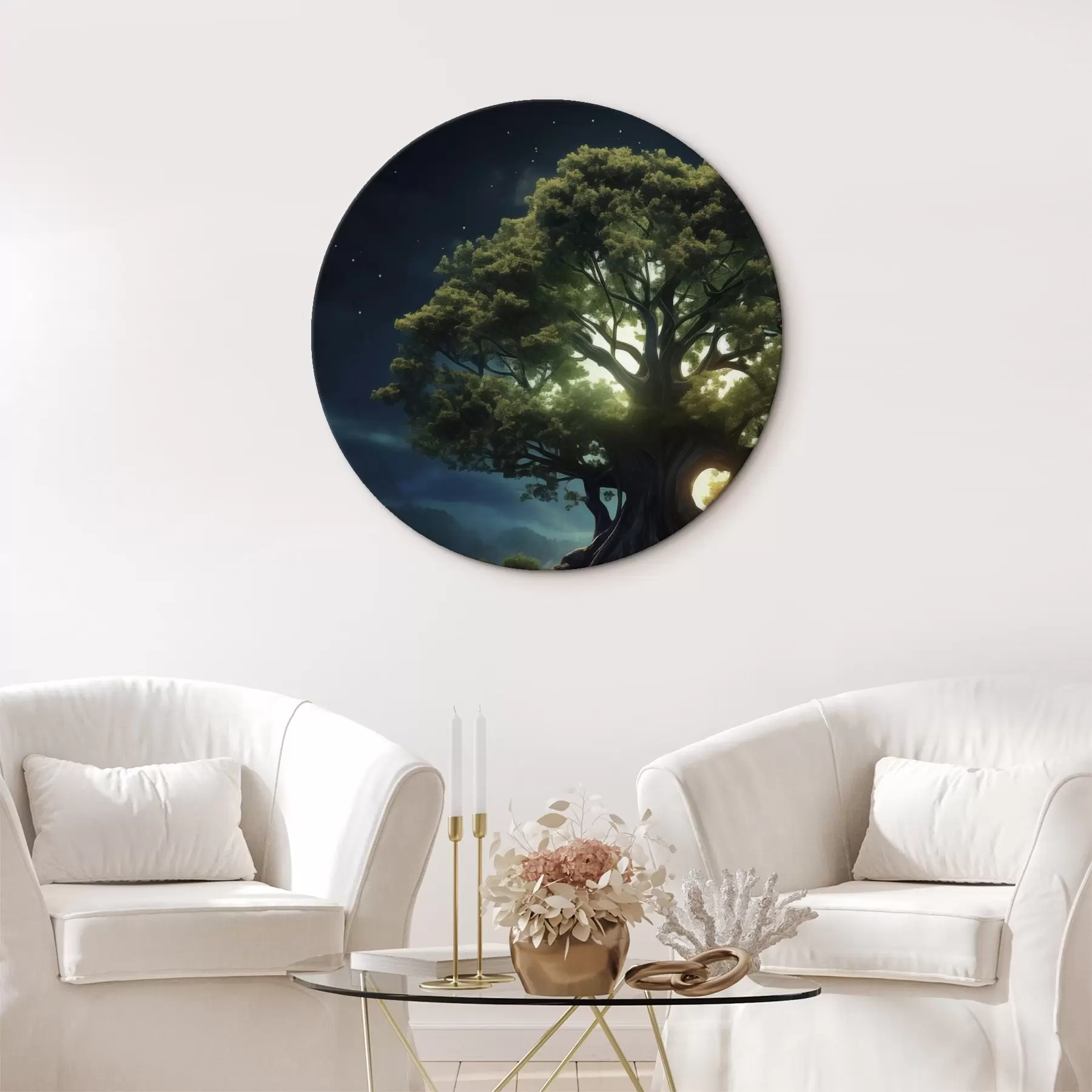 Tablouri Copac uriaș noaptea r45510