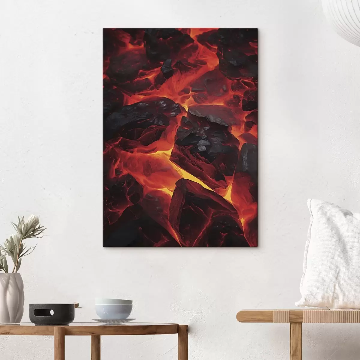 Tablouri Pietre fierbinți cu fluxuri de lavă s45515
