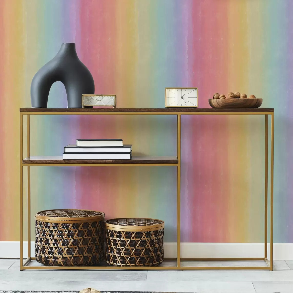 Wallpaper Gradient curcubeu luminos cu tranziții netede a00512