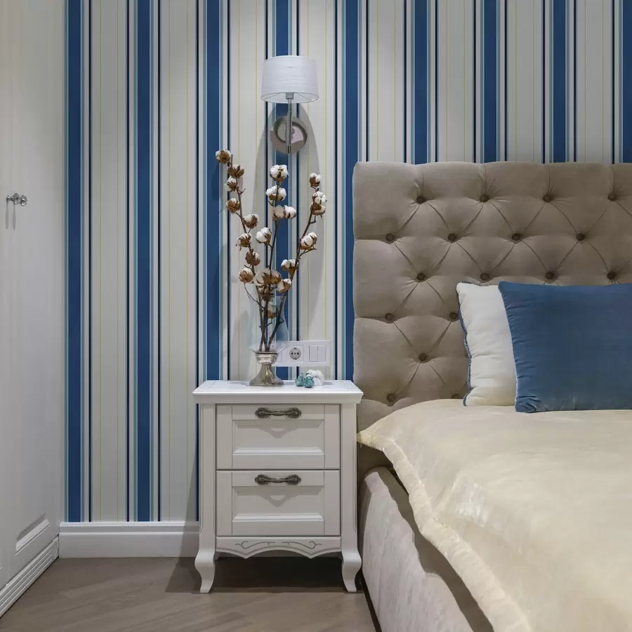 fototapet Dungi albastre late cu linii galbene subțiri a00522