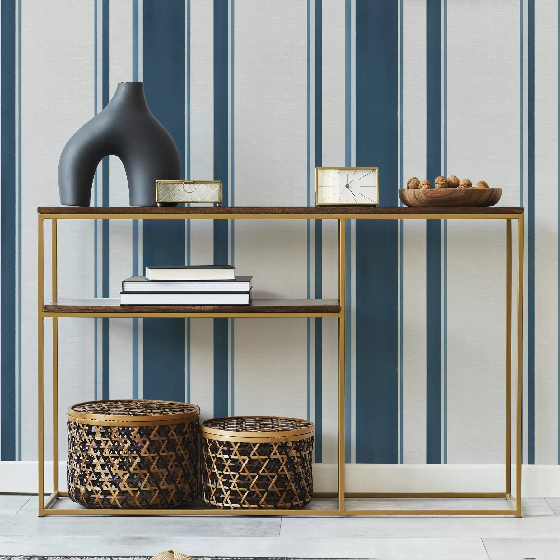 fototapet Albastru și turcoaz dungi verticale pe un fundal deschis a00528