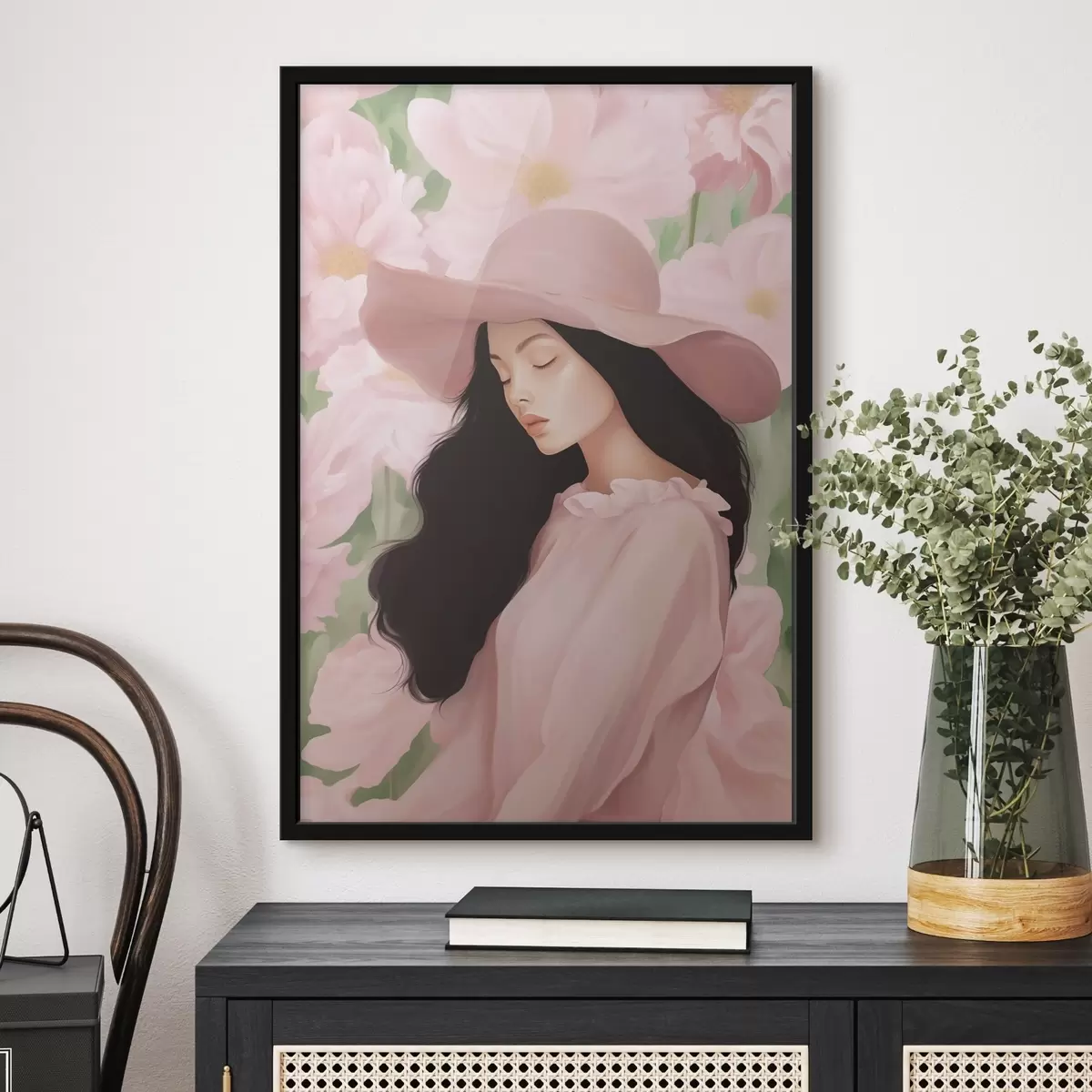 Poster Fată cu pălărie f45677