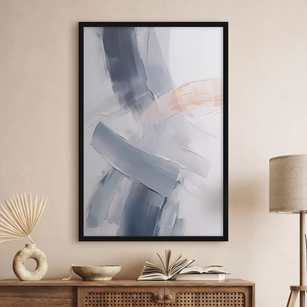 Poster Abstracție imitație de lovituri de pensulă f45679