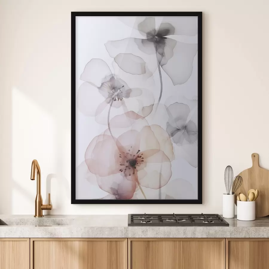 fototapet Flori imitație de acuarelă f45681