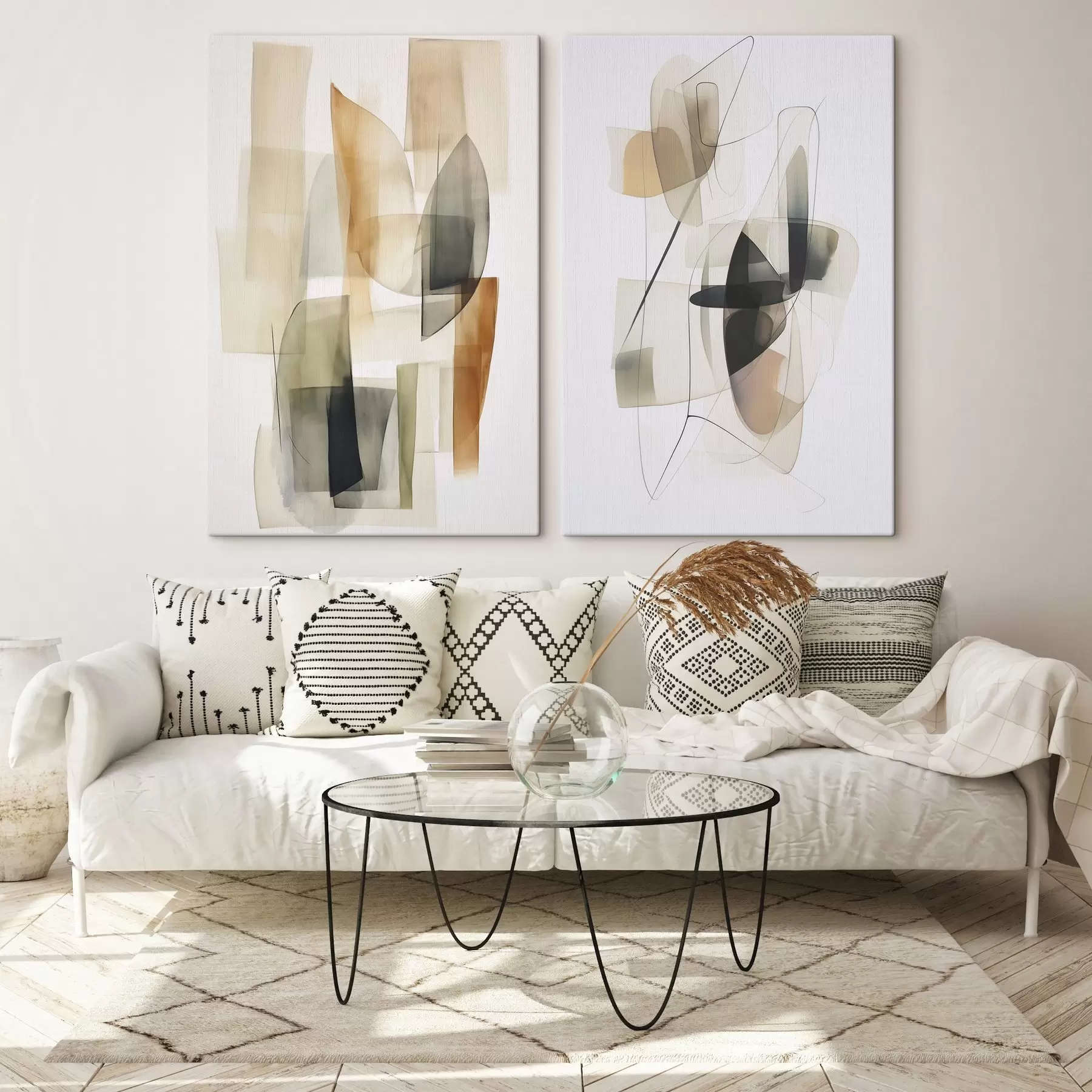 Tablouri Abstracție pete imitație acuarelă m00674