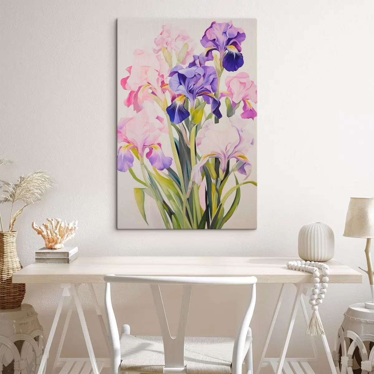 Tablouri Buchet de iriși în nuanțe de liliac s45597