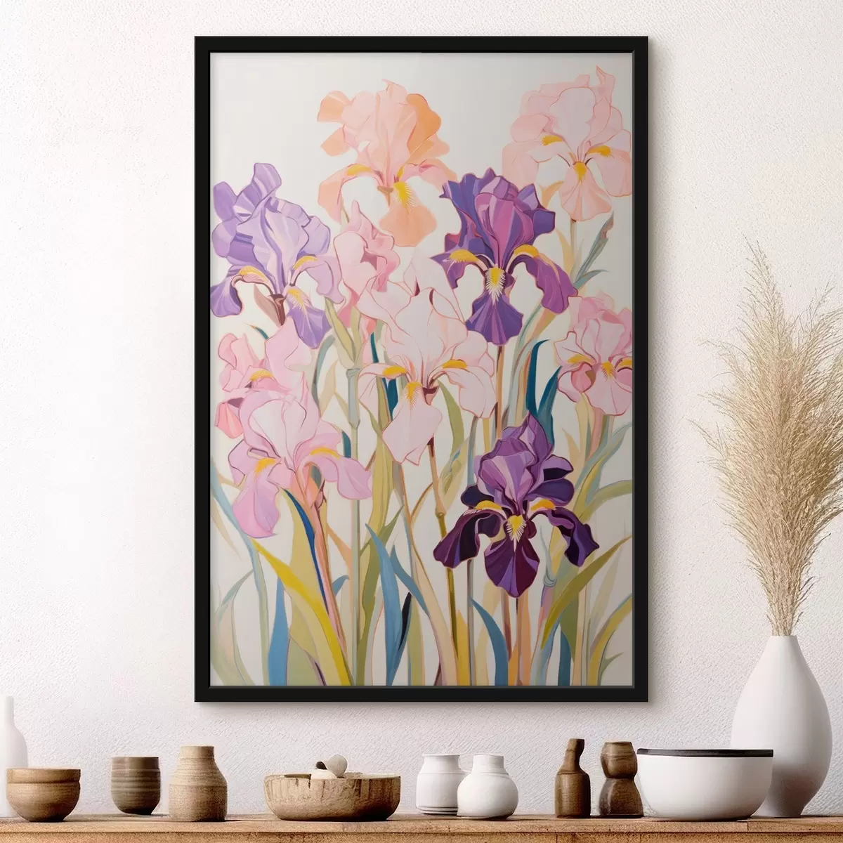 Poster Irisuri: compoziție în stil minimalist f45596