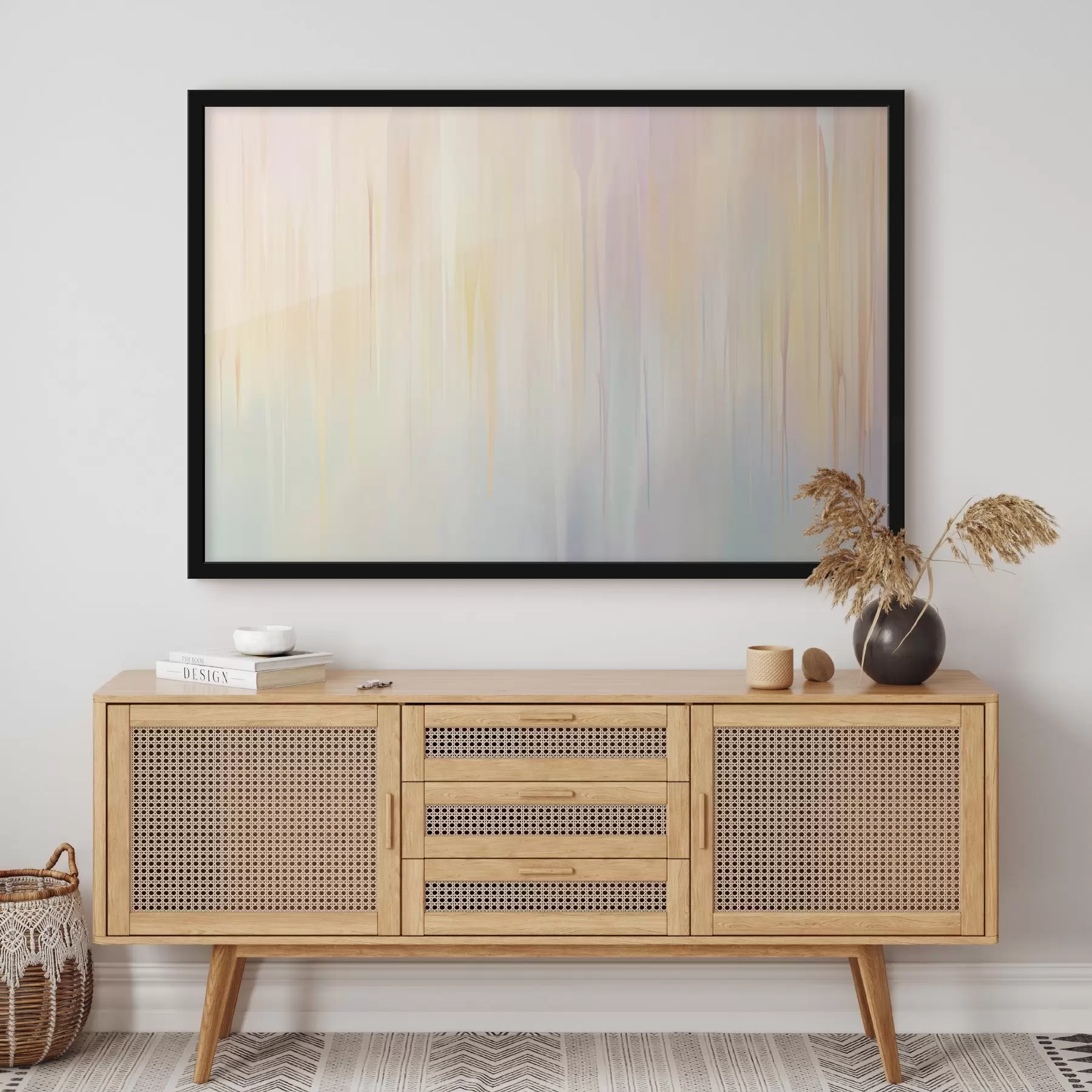 fototapet Dungi verticale abstracte în nuanțe pastelate f45508