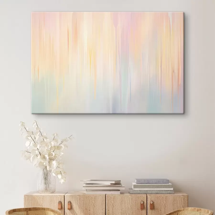 Tablouri Dungi verticale abstracte în nuanțe pastelate s45508