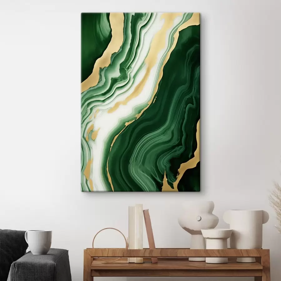 Tablouri Texturi de marmură verde-alb-galben s45695