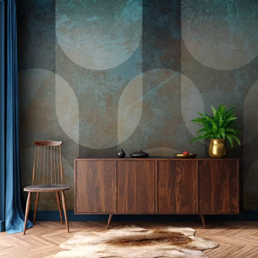 fototapet Geometrie abstractă în stil retro-modern w04495