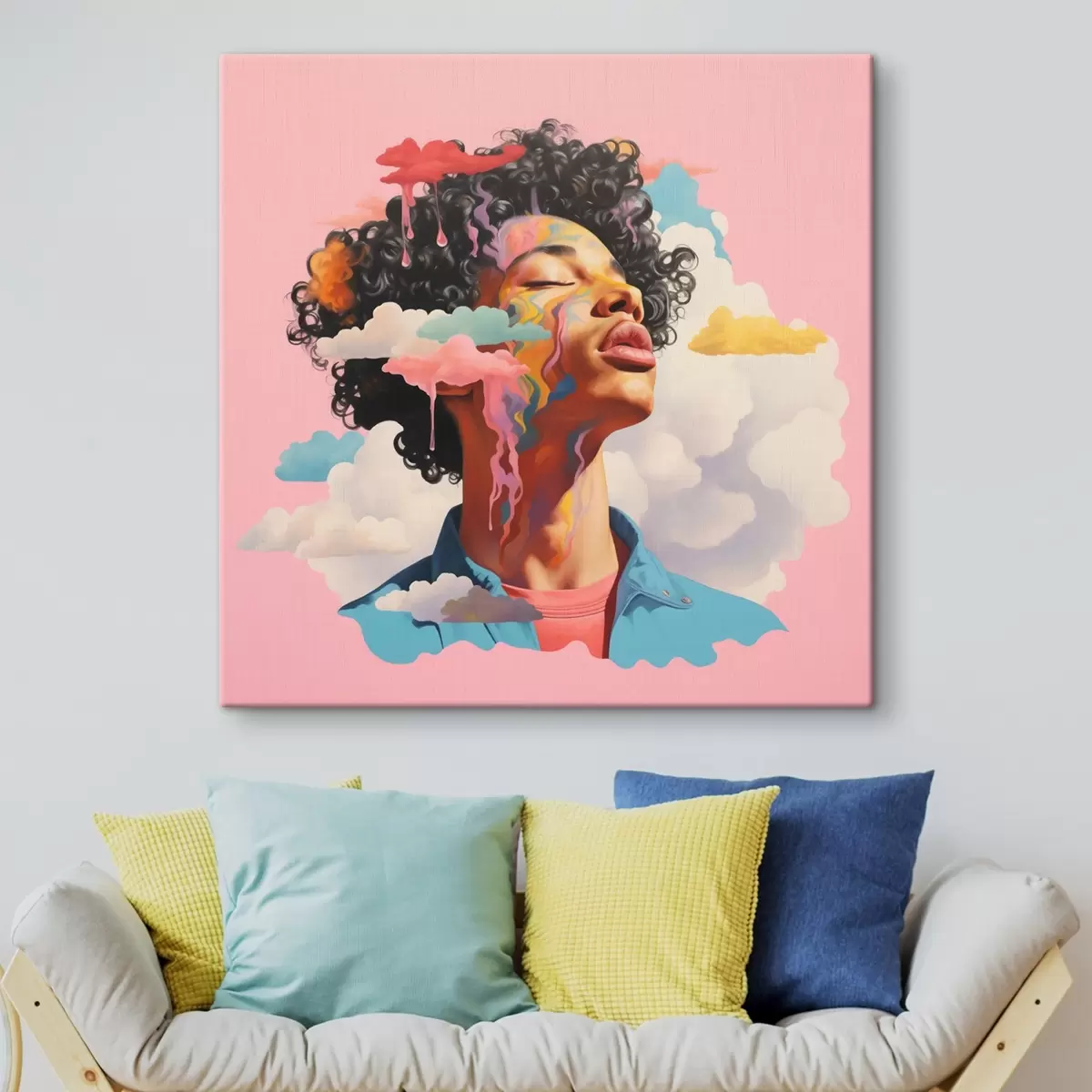 Tablouri Visător în nori în stil acuarelă s45636